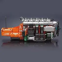 Конструктор Mould King Mking Двигун і коробка передач Inline-6 Truck (10200) [161064] - мініатюра 4