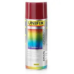 Фарба аерозольна UNIFIX 400мл винний червоний акрилова універсальна Винний червоний RAL 3005