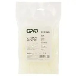 Клейові стержні Grad 8×200мм 1кг прозорі (2701025)