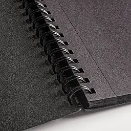 Альбом для рисунку SM-LT Art Authentic на спіралі А4 165г/м2 30л чорний папір - мініатюра 4