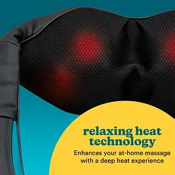 Масажер для шиї та плечей Shiatsu + Heat - мініатюра 4