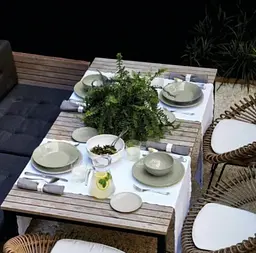 Тарілка Costa Nova Friso 22.4 см зелена (560673995604) - мініатюра 4