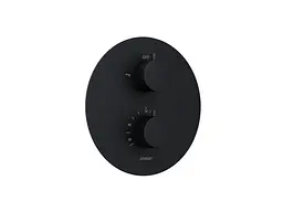Душова система прихованого монтажу Corsan Lugo black + BOX з термостатом Z03TBL, Чорний матовий - мініатюра 5