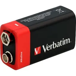 Батарейка Verbatim Крона Alcaline 9V х 1 (49924) - мініатюра 3