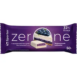 Батончик протеїновий Zero One Чорничний чизкейк 50 г