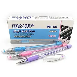 Ручка масляна PIANO синій 0,7мм РB-121 в асортименті