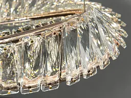 Підвісний світильник LED Diasha 548/600+400G 110Вт, 6050лм, золото, для вітальні та кухні - мініатюра 5