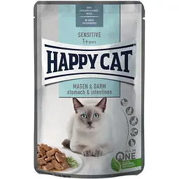 Вологий корм Happy Cat Beutel Care Magen-Darm шматочки в cоусі для котів з чутливим травленням 85 г