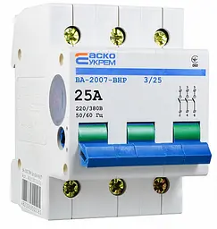 Вимикач‑роз’єднувач 3р 25А ВРН ВА‑2007 АСКО‑УКРЕМ (A0010070020)