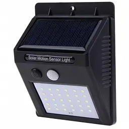 Світильник з датчиком руху Solar 609, 30 діодів, сонячна панель, захист IP65