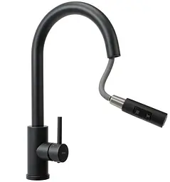 Змішувач для кухні Rea Fresh black black mat REA-B9147, Чорний матовий - мініатюра 3