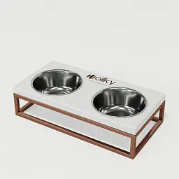 Hollky Base S — миски на підставці для маленьких собак та котів (2 × 0,45 л) - мініатюра 2