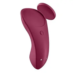 Кліторальний масажер для трусиків Satisfyer Sexy Secret 8.6 см бордовий - мініатюра 5