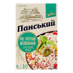 Рис круглий шліфований Хуторок Панський 400 г - мініатюра 2