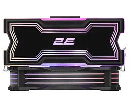 Кулер для процесора 2E Gaming Air Cool AC120D4TC-ARGB, алюміній, мідні теплові трубки, 1x120 мм ARGB PWM, для Intel 115x/1200/1366/1700, AMD AMx/FMx, до 180 Вт (2E-AC120D4TC-ARGB) - мініатюра 3