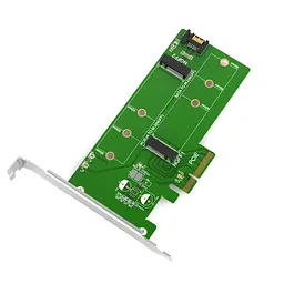 Контроллер Maiwo Multi-Size PCIex4 & SATA to M.2 (M-Key или B-key) SSD with full profile bracket