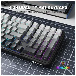 Клавіатура Attack Shark X98 RGB Wireless/Bluetooth/USB UA Moonlight Night (X98ML_AS) - мініатюра 4