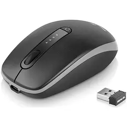Мишка REAL-EL RM-455W Wireless/Bluetooth Black/Gray (EL123200047)