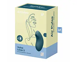 Вакуумний стимулятор клітора з вібрацією Satisfyer Vulva Lover 2 синій - мініатюра 2