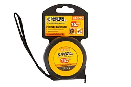 Вимірювальна рулетка MasterTool 7.5м x 25 мм магніт гумова автостоп - мініатюра 4
