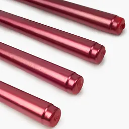 Набір столових свічок MBM HOME 250 мм 4 шт. червоний металік (FR-17 METALLIC RED) - мініатюра 6
