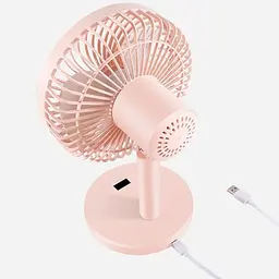 Портативний вентилятор Jile Desktop small fan 01 Pink (1146684) [167298] - мініатюра 6