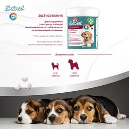 Вітаміни для собак 8in1 Excel Multi Vit-Puppy 100 таблеток (660433 /108634) - мініатюра 6