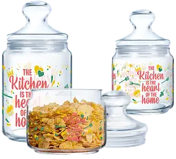 Набір банок Club Heart Of Home, 3х0.5, 0.75, 1 л Luminarc kuh0017011