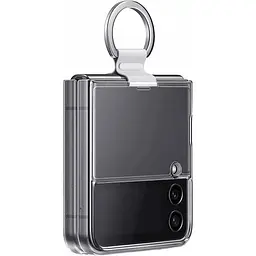 Оригінальний прозорий чохол із кільцем Samsung для Galaxy Z Flip4 Clear Cover with Ring Crystal EF-OF721CTEGUA - мініатюра 6