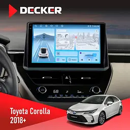 Штатна магнітола Toyota Corolla 2018+ Decker D10-010 6x128, DSP, 4G, 2K Decker (НФ-00009368)
