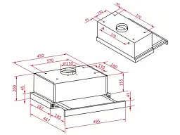 Витяжка Perfelli TL 5212 I 700 LED - мініатюра 12