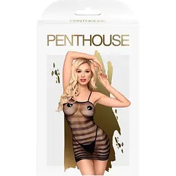 Еротична сукня в сітку Penthouse Ecstasy Queen колір: чорний Розмір xl