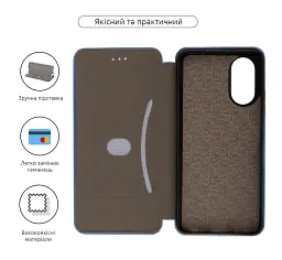 Чехол-книга ArmorStandart G-Case для ZTE Blade A34 Blue - миниатюра 3