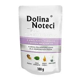 Консерва Dolina Noteci Premium для собак дрібних порід 100 гр (кролик)