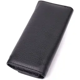 Велика ключниця з функцією гаманця з натуральної шкіри ST Leather 22492 чорна - мініатюра 2