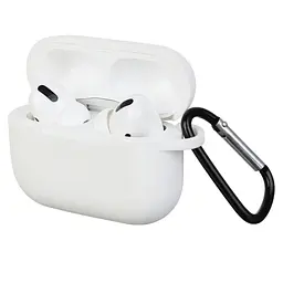 Силіконовий чохол для навушників Apple AirPods Pro, Silicone Case, білий, захисний чохол, ультратонкий і легкий, захист від подряпин, пилу та ударів, м"який силікон, ArmorStandart (ARM56087)