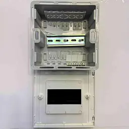 Бокс пластиковий СКІМ на 06 модулів вбудований IP40 білий прозора дверка ( С11902019 ) - мініатюра 5