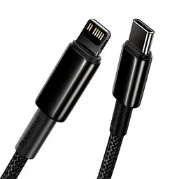 Кабель Baseus Tungsten Gold Fast Charging Type-C to Lightning PD 20W (1m) black (CATLWJ-01) - мініатюра 5