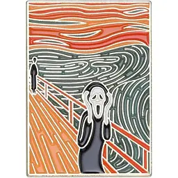 Значок Вінсент Ван Гог Крик Vincent Van Gogh Scream 3 см CH P VVG S 3