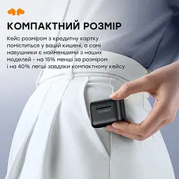 Бездротові навушники Choetech BH-T15 Black TWS, Bluetooth 5.2, ANC+ENC (43-00137) - мініатюра 9