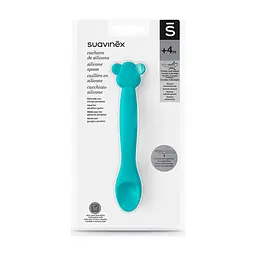 Ложка дитяча Suavinex силіконова зелена мавпа (401354) - мініатюра 3
