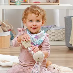 Нагрудник-хустинка BabyOno Квіточки 2 шт. (879/16) - мініатюра 3