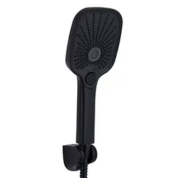 Змішувач для ванни Qtap Gemini (з душовим гарнітуром) QTGEM259BLM45682 Black Matt - мініатюра 4