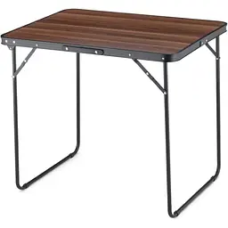 Кемпінговий стіл Outtec 80x60x70см розкладний коричневий