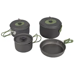 Набір посуду Bo-Camp Explorer 4 Pieces 19 Hard Anodized Grey-Green (DAS302733)