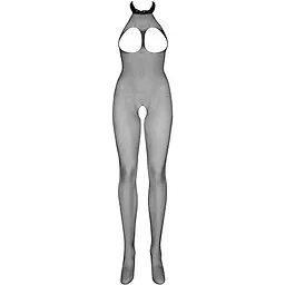 Бодістокінг із дрібної сітки з відкритими грудьми та доступом Obsessive Bodystocking N101 S/M/L - мініатюра 3