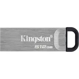 USB флеш накопичувач Kingston 512GB DataTraveler Kyson Silver/Black USB 3.2 (DTKN/512GB) - мініатюра 2