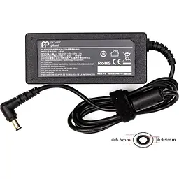 Блок живлення PowerPlant для моніторів LG 220V, 19V 65W 3.42A (6.5*4.4 with pin)