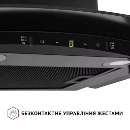 Витяжка декоративна зі склом Perfelli GRASSI 6PWB NERO - мініатюра 6