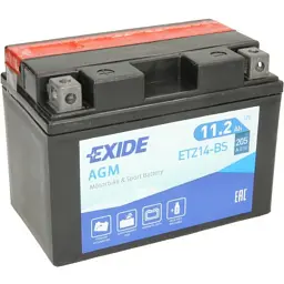 Акумулятор автомобільний EXIDE AGM 11,2Ah (+/-) (205EN) (ETZ14-BS)